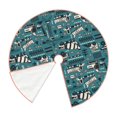 thumbnail image 2 of KLL Modern Excavator Christmas Tree Skirt 36" ,Party Decorations Farmhouse for Christmas Decorations Holiday Party, 2 of 6