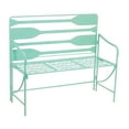 thumbnail image 1 of Evergreen Nautical Oars Metal Garden Bench, 45''x 22'' x 39'' inches, 1 of 3