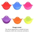 thumbnail image 4 of Toystoory Escalfador de huevos, taza de silicona para furtiva, lavable, reutilizable, para el hogar, comedor, Bar, restaurante, cocina, Cocina y Comedor Azul, 4 of 6