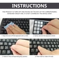 thumbnail image 3 of EeaseCA 10Pcs Universal Foreign Language Keyboard Stickers Keyboard Protector PC Layout, 3 of 7