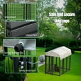 thumbnail image 5 of Welded Wire Outdoor Dog Kennel Large Heavy Duty Dog Playpen Enclosure Yard Dog Fence Pen Run Dog Kennel with Waterproof Roof Cover for Small Medium Large Dogs, 5 of 6