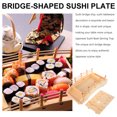 thumbnail image 5 of Mobutofu Plateau de Service Sashimi en Bois Kaki Assiette de Service pour Camping Lot de 1, 5 of 5