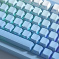 thumbnail image 2 of Teclas con estampado lateral azul degradado, teclas PBT de doble disparo con perfil Cherry, 136 teclas para teclado de jugador Cherry Gateron MX, 2 of 5