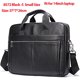 thumbnail image 3 of Bolso para computadora portátil WESTAL de 17'' para hombres, maletines de cuero genuino, bolsos de mano A4 para documentos, bolsos de negocios 5013, 3 of 5
