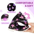 thumbnail image 7 of MODEBYME Girls Light Up Rain Boots Toddler Kids Waterproof Glitter Boots with Easy on Handles, Black, Size 10, 7 of 7