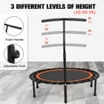 thumbnail image 4 of ADVWIN 50" Bungees Rebounder Trampoline for Adults,  Indoor Workout, Max Limit 330lbs, Orange, 4 of 8