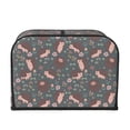 thumbnail image 2 of Honeii Hedgehogs and Flowers1 Print 4 slice Toaster Cover, Two Slice Toaster Dust-proof Cover For Kitchen Small Appliance and Fingerprint Protection, 2 of 7