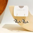 thumbnail image 5 of GKNET Cute Halloween Bat Cat Gold Plated Ear Hook Earrings Dangle Women Delicate Jewelry Gift-Fish, 5 of 9