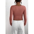 thumbnail image 2 of Camiseta PRETTYGARDEN Henley de manga larga de otoño 2024 para mujer, 2 of 9