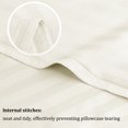 thumbnail image 6 of PiccoCasa Microfiber Body Striped Pillowcase 20x48 inch Soft Durable Khaki, 6 of 7