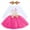 Hot Pink, variant on IBTOM CASTLE Baby Girls My 1st 2nd 3rd Birthday Polka Dots Dress with Headband Long Sleeve Sequin Princess Tutu Cake Smash One Party Gown 1 Year Pink Dots