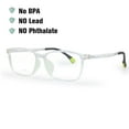 thumbnail image 4 of Teens Optical Glasses Plastic Rectangular Frame Spring Hinge Size 53 Flexible Bendable Kids 9-15Y, 4 of 5