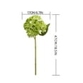 thumbnail image 2 of Artificial Simulation Plant Flower, Ongmies 1 Bunch Simulation Silk Flower Hydrangea Flower Leaf Crafts for Wedding Party Home Decoration Stage Restaurant Count Digital Store, 2 of 2