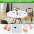 thumbnail image 4 of Tcwhniev Round Tablecloth for 40inch Diameter, Wipeable Polyester Table Cover, Elastic Edge, Decorative Table Cloths for Indoor or Outdoor, 4 of 7