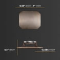 thumbnail image 6 of FINEX 8" Flat Press - Cast Iron Flat Press - For Bacon, Veggies, Sausages & More - Stronger Searing - Pre-Seasoned Cast Iron - Compatible with FINEX Skillets, Grill Pans & Griddle, 6 of 7
