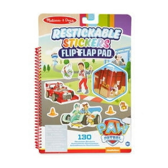 Paw Patrol Restickable Stickers Flip-Flap Pad - Classic Missions
