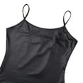 thumbnail image 7 of Alvivi Women's Shiny Metallic Liquid Camisole Tank Top Wet Look Crop Tops Shirt Clubwear Black S, 7 of 7