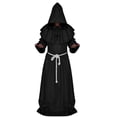 thumbnail image 1 of LHJ Monk Robe Priest Robe Halloween Cosplay Costume Cloak, 1 of 4
