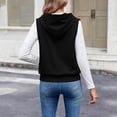 thumbnail image 5 of Women's Zipper Hoodie Sleeveless Slim Fit Hoodie Casual Lightweight Jacket, 5 of 9
