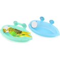 thumbnail image 1 of Caja de baño para pájaros con espejo, bañera portátil para colgar loros, baño para pájaros pequeños, suministros de limpieza (azul (A)+verde), 1 of 4