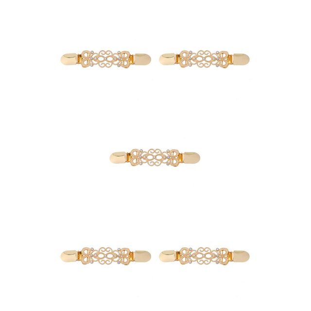 Guardurnaity Bufanda anillo con diamantes de imitación galvanoplastia aleación bufandas hebilla tallado joyería pañuelo accesorios broches para mujer oro Type2 NO2 Guardurnaity CBP354376