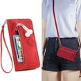 thumbnail image 1 of Case for iPhone 13 Pro Max Zipper Wallet Cover Lanyard Crossbody Neck Strap, 1 of 5
