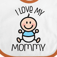 thumbnail image 4 of Inktastic I Love My Mommy Baby Boy Boys Baby Bib, 4 of 4