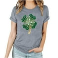 thumbnail image 2 of Up to 65 off!Lolmot St Patricks Day Shirt Women Shamrock Lucky T-Shirts Cute Irish Love Clover Printed Blouse Holiday Tops Short Sleeve T Shirt, 2 of 4