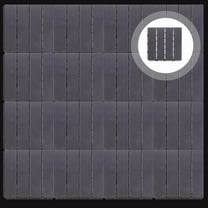 NICEXMAS Shower Interlocking Tiles Deck Tile Plastic Grey 1Pack