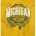 thumbnail image 2 of Michigan MI Student Campus Pride Men's Graphic T Shirt Tees Brisco Brands L, 2 of 6