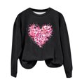 thumbnail image 2 of Xixinqiwan Women Sweatshirt Valentines Day Shirt,Women Happy Valentine's Day Shirts Tie Dye Crewneck Pullover Tops Valentines Gifts Women Tops, 2 of 3