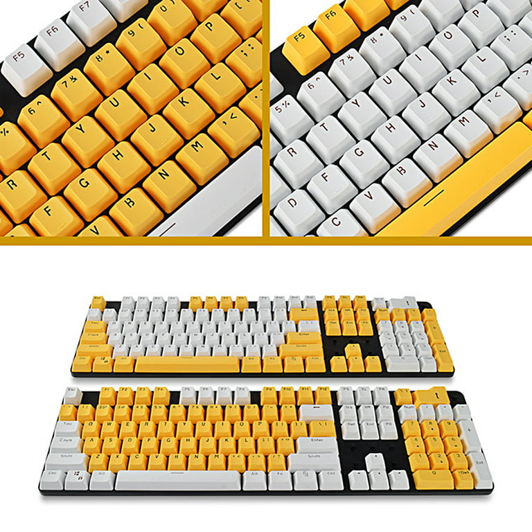 Visland 104Pcs Gaming Keyboard Caps,Universal Keycaps for Mechanical  Keyboard,ABS Backlight Wear-Resistant Key Caps Replacement Keyboard  Accessories