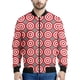 thumbnail image 3 of Chaqueta con estampado 3D de Bullseye Target para hombre, chaqueta bomber informal de manga larga a la moda para primavera y otoño, tops holgados de tendencia, 3 of 5