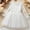 White#2, variant on IVEYRTF Girls A Line Dress Elegant Ruffled Print Princess Dress Long Sleeve Round Neck Fall and Winter Dress for Kids Comfortable Soft Breathable(Brown#1,2 Years)