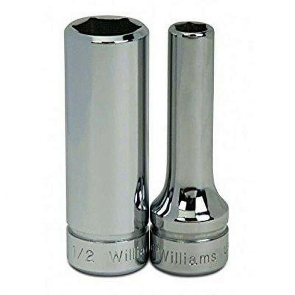 6mm x 3/8" Drive 6 Point Deep Supertorque™ Socket, Chrome Finish. Not Suitable For Impact Use. Williams® USA # JHWBMD-606