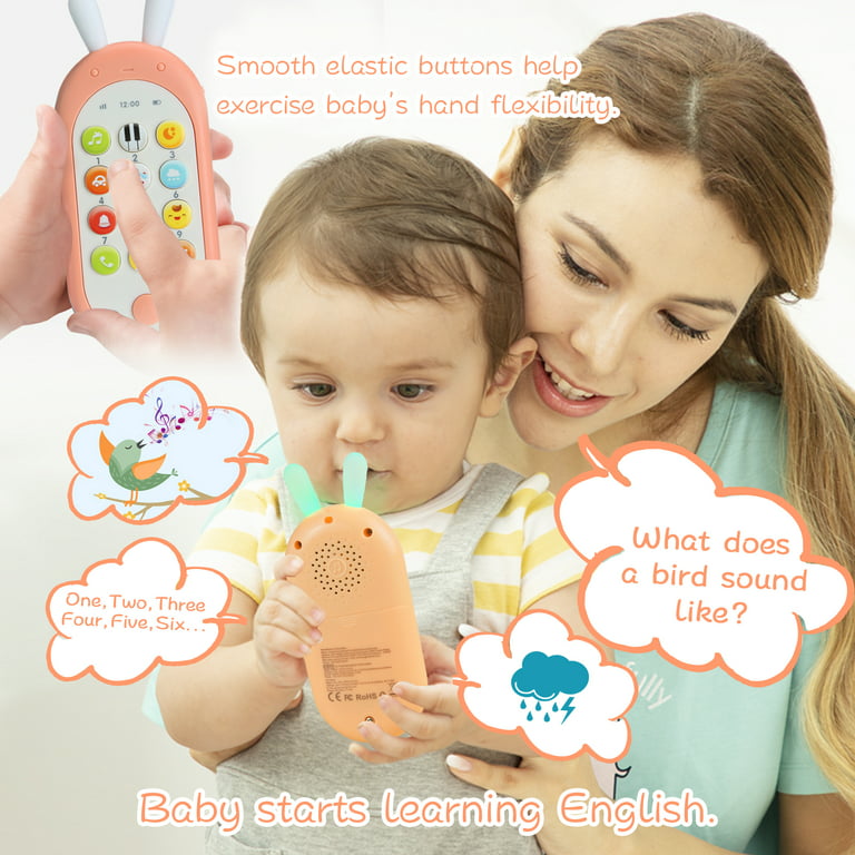 CifToys Toy Phone for Kids, Baby Cell Phone with Light & Sounds, 12 Months+