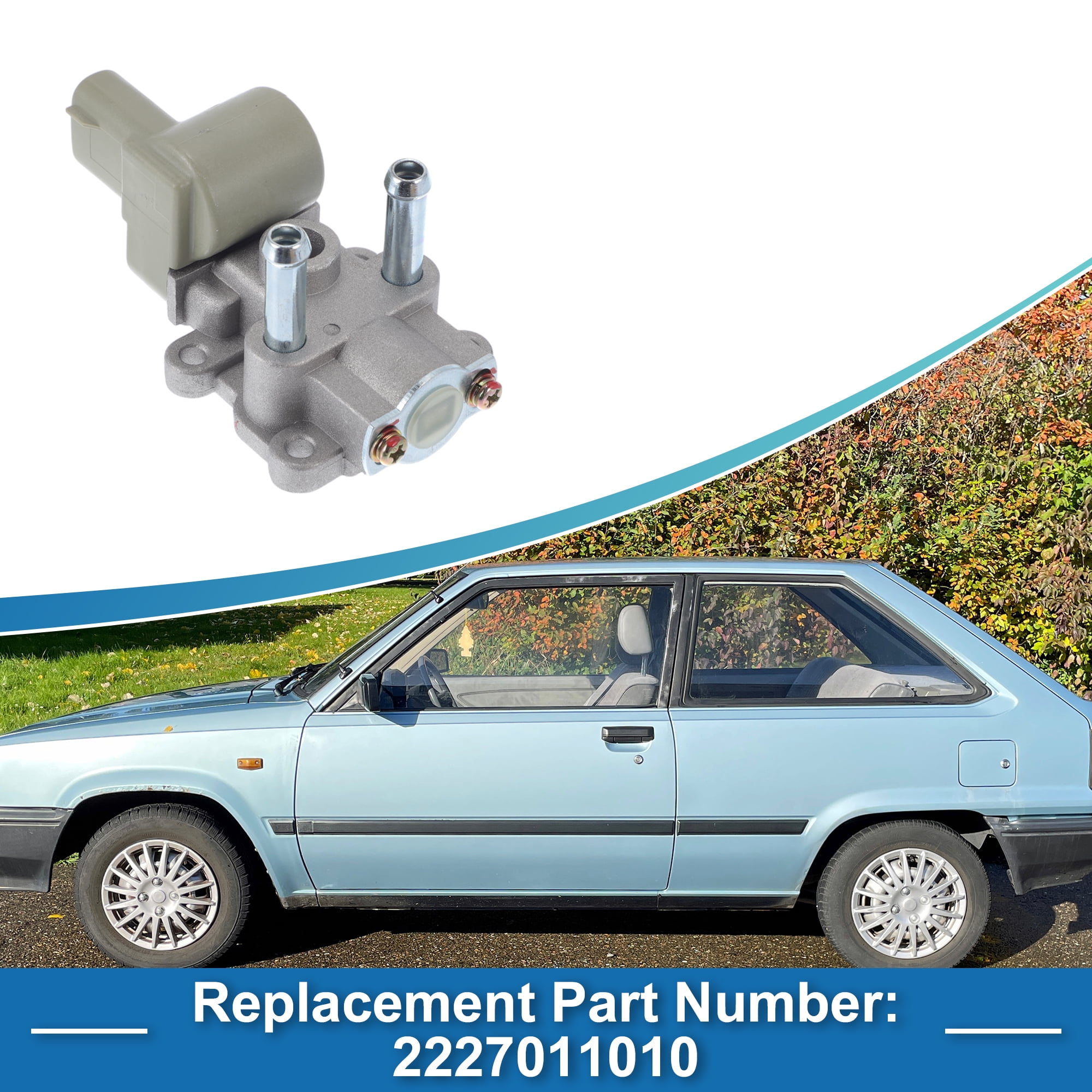 Unique Bargains Car Idle Air Control Valve for Toyota Tercel 1995-1998 Replace No.2227011010 IACV Idle Motor Idle Air Control Valve for Stable Engine Operation