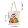 thumbnail image 3 of Bolsa de Lona Navideña | Bolsa de Regalo Reutilizable para Regalos Navideños | Bolsa de Compras Ligera y Duradera | Opciones Multicolor | Bolsa de Mano Práctica y Festiva para Fiestas Navideñas y Cen, 3 of 6