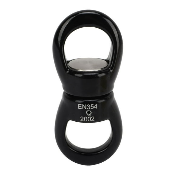 Double Ended Swivel Eye Hook, Stainless Steel Swing Swivel Hook Rustproof 360° Rotatable Black For Climbing