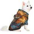 thumbnail image 2 of Balery Colorful Owl Tattoo Art Sudadera con Capucha para Perros Pequeños – Ropa para Mascotas, Disfraz para Perros y Gatos, Ideal para Fiestas y Cosplay-X-Small, 2 of 7