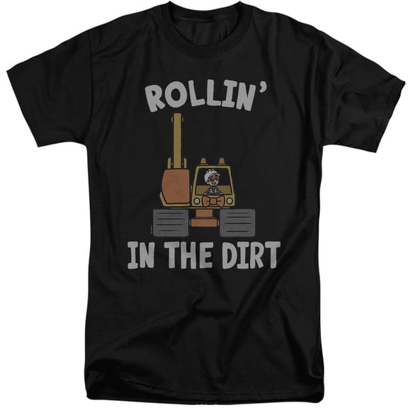 Blippi Rollin' in the Dirt Unisex Adult Tall T Shirt (2X-Large) Black