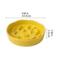 thumbnail image 6 of mdesiwst Raised Pet Slow Feeder Bowl, Ceramic Slow Down Eating Food Bowl, Anti Vomiting Food Dish for Small Medium Dogs & Cats, 6 of 8