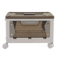 thumbnail image 2 of Storage Bins, Stackable Folding Storage Box, Side Pick Up Foldable Storage Container With Bottom Wheels For  Bedroom, Living Room, Kitchen, Study Office, Dorm, 2 of 8