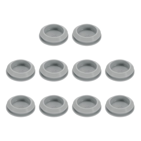 Unique Bargains 10pcs Hole Plug 1-1/8 Inch (28.5mm) Button Plugs Fit for 25-27mm Hole, Waterproof Plug Tube Plug, Grey