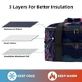 thumbnail image 2 of Jellyfish Double Layered Insulated Lunch Bag with Two Compartments | Large Capacity Meal Bag for Hand Carry | Refrigerated Lunch Bags - 7.1x11.4x16.1 Inches, 2 of 6