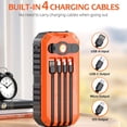 thumbnail image 3 of stanreset Fast Charge Power Bank With Hand-Cranked Generator And Intelligent Protections Multiple Protections orange, 3 of 6