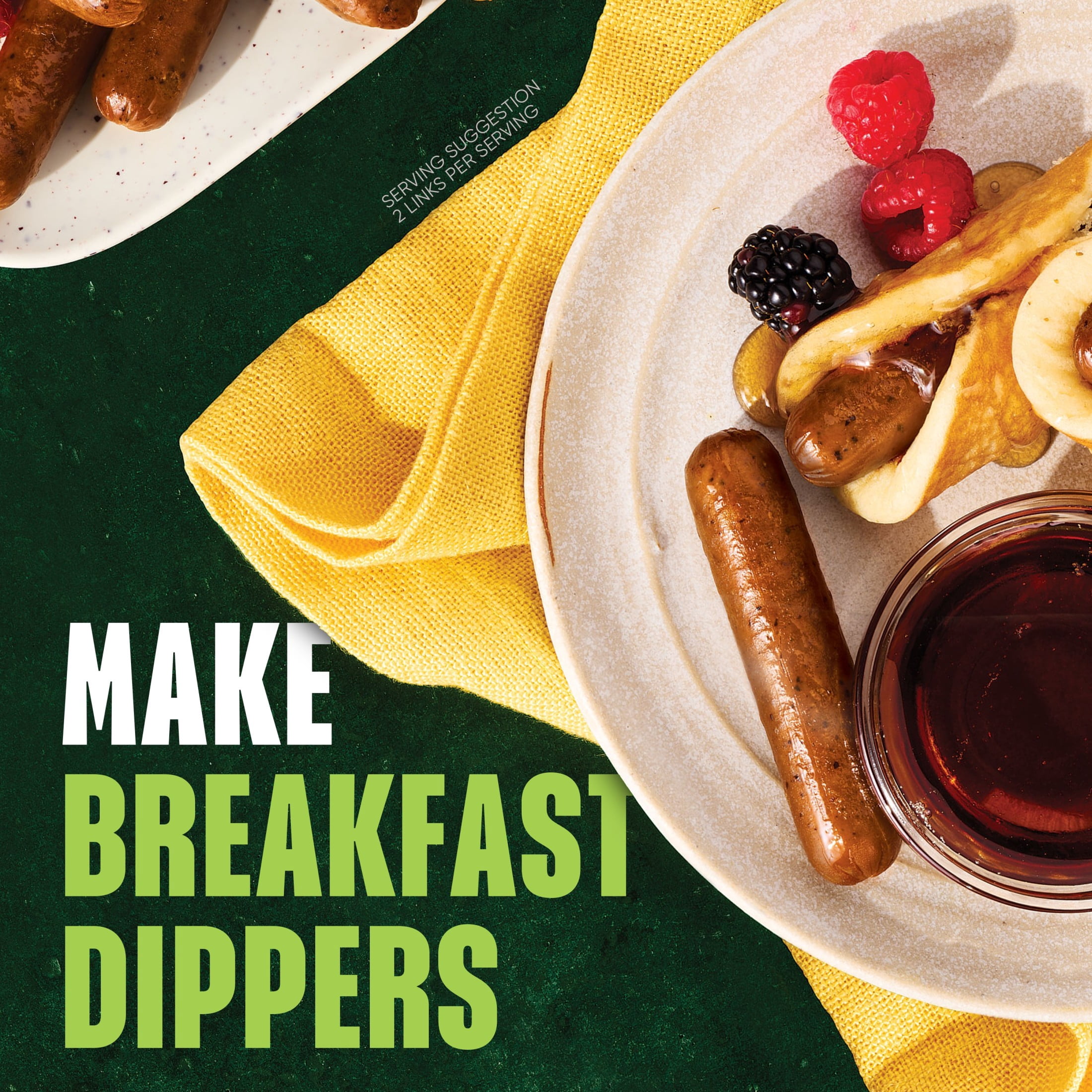 MorningStar Farms Veggie Breakfast Original Plant Based Sausage Links, Vegetarian Meat, 8 oz Box