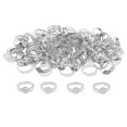 thumbnail image 3 of Base de Ajustable de Oro Plateado de 100 Piezas, Cabujones de 8mm, Ajustes de Almohadilla de Bisel, Accesorios para Fabricación de Joyas Plata perfecl Base de anillo ajustable en blanco, 3 of 8