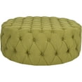 thumbnail image 4 of SAFAVIEH Charlene Modern Glam Solid Tufted Cocktail Ottoman, Sweet Pea Green, 4 of 4