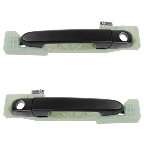 TRQ Outside Door Handle Textured Black Front Pair Set for 06-11 Accent NEW DHA35344 Fits select: 2006-2011 HYUNDAI ACCENT
